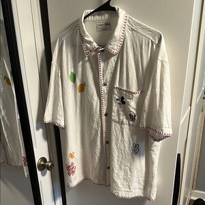Old Navy White Casual Shirt Disney